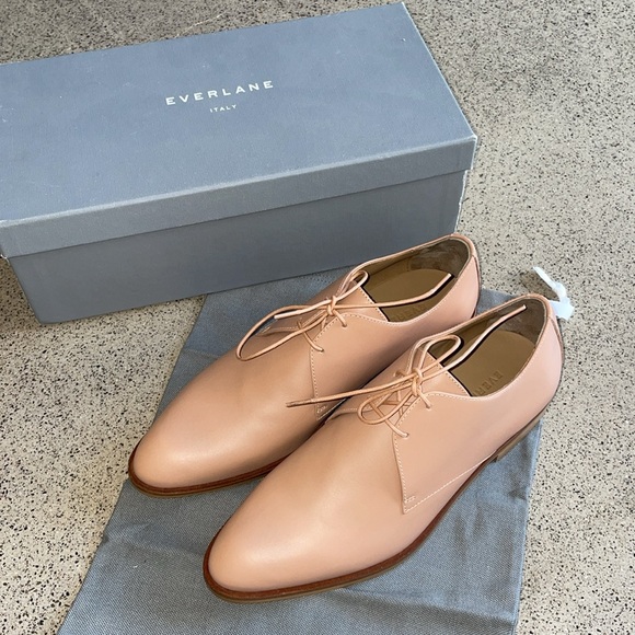 Everlane Leather Oxfords Size 7.5 New With Box And Dust Bag - Picture 3 of 13